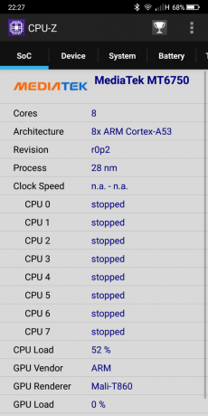 Bluboo S8 CPU 1
